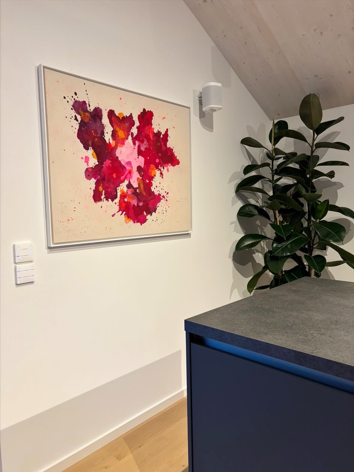 Befreiung, 2025, Acryl auf roher Baumwollleinwand, Ansicht 2